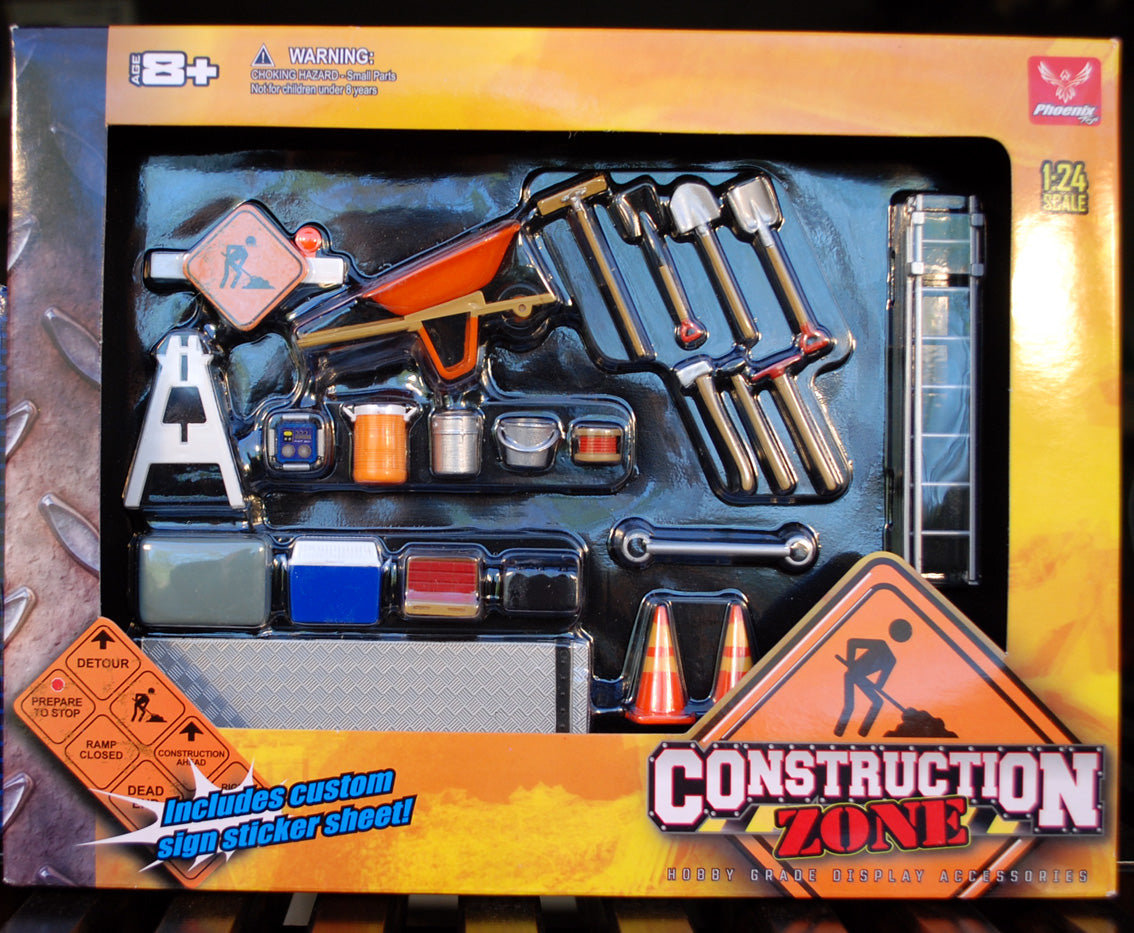 18425 Baustellen Zubehör Construction Zone Autobahn Baustelle, 1:24, Hobby Gear