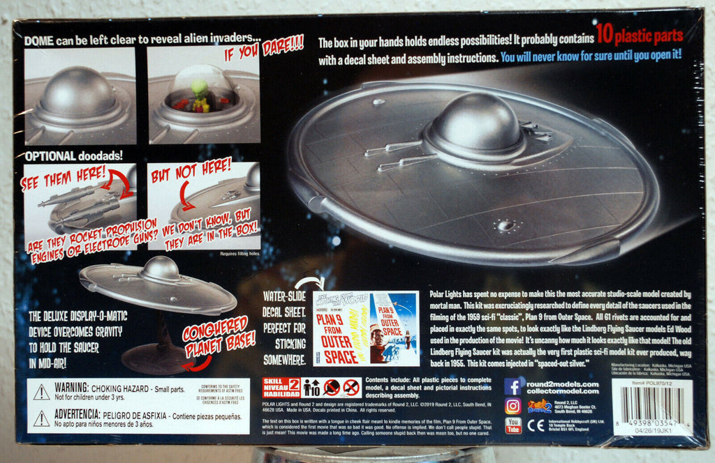 Plan 9 from Outer Space / aus dem Weltall Flying Saucer U.F.O. Polar Lights 970