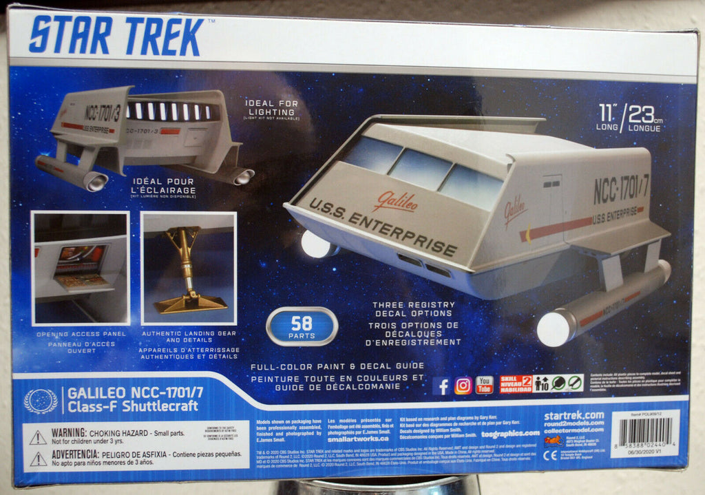 Star Trek USS Enterprise Galileo Shuttlecraft 1:32 Polar Lights 909