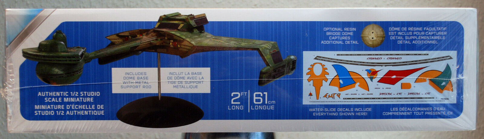 Star Trek Klingon K`TÌnga Class I.K.S. Amar Battle Cruis 1:350 Polar Lights 950
