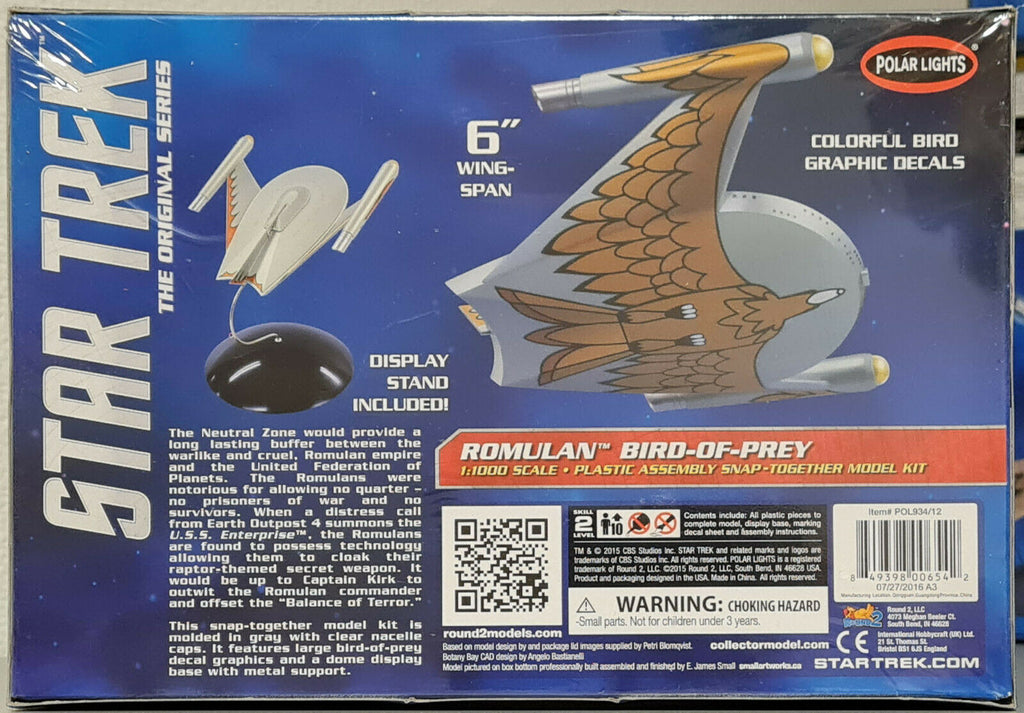 Polar Lights 934 Star Trek Romulan Bird of Prey 1:1000