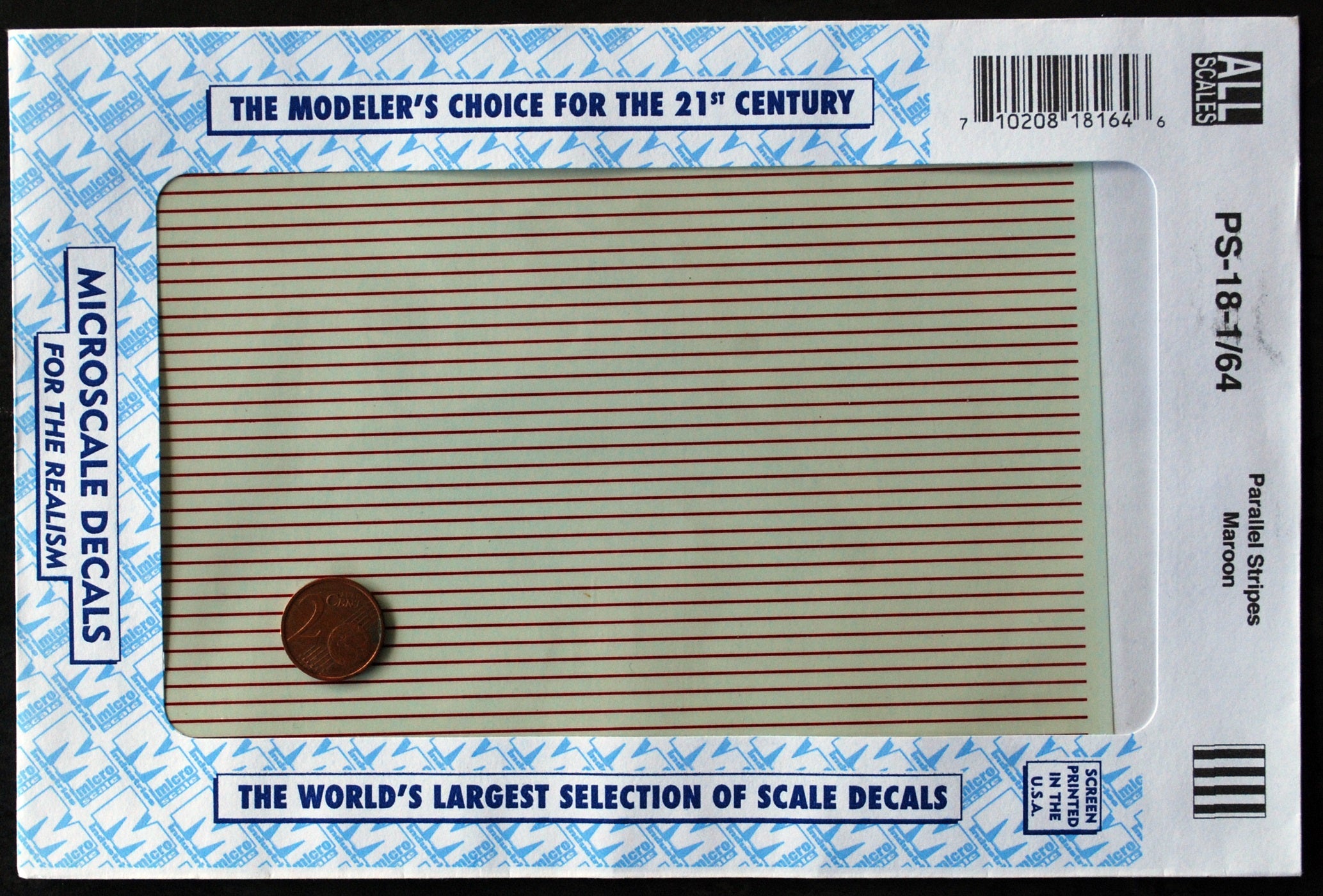 Micro Scale Streifen Decals Naß-Schiebebilder in versch. Farben und Breiten