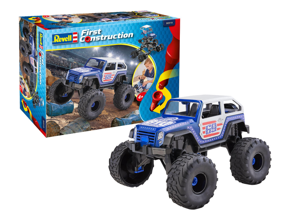 Revell 919 First Construction Monster Truck blau 1:20