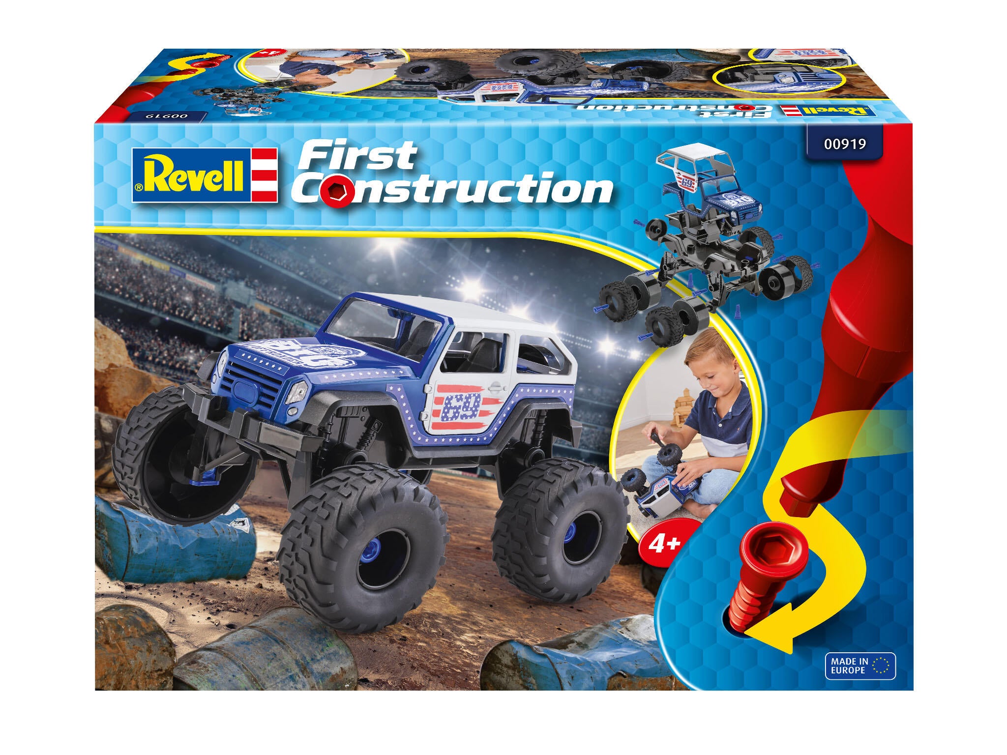 Revell 919 First Construction Monster Truck blau 1:20