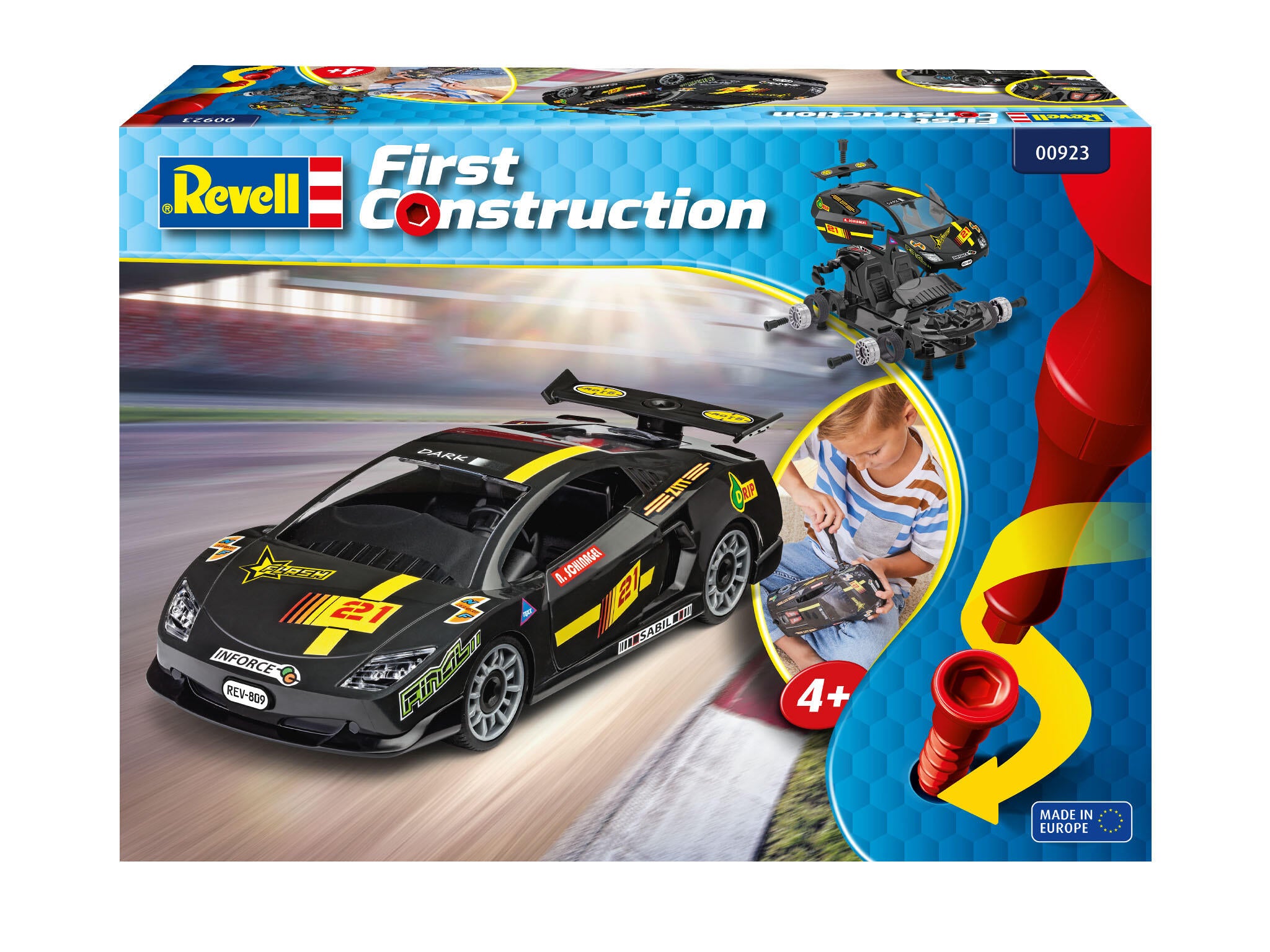 Revell 923 First Construction Rennwagen schwarz