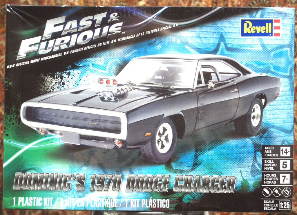 Revell 4319 1970 Dominics Dodge Charger R/T Fast & Furious 1:25 USA Bausatz