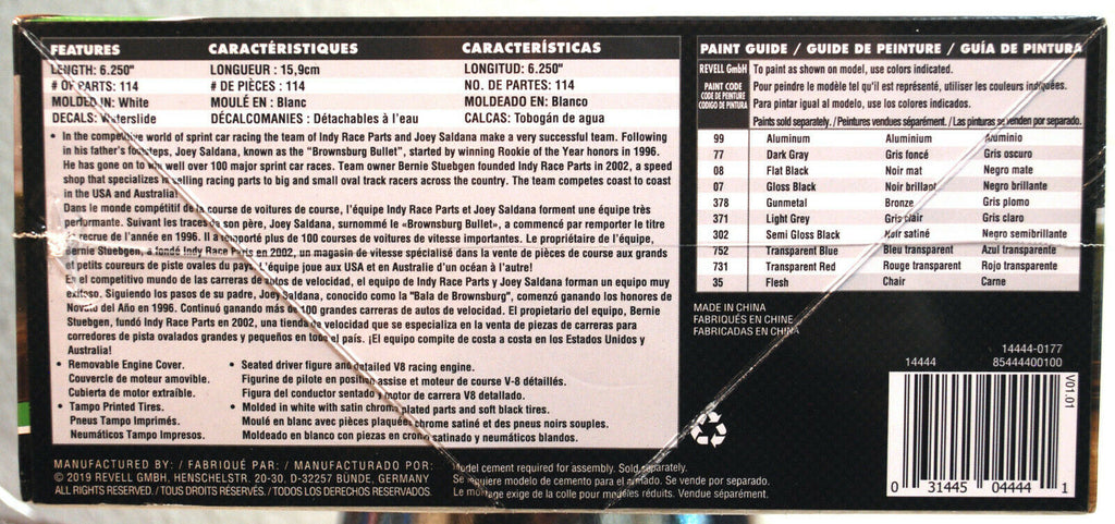 Revell 4444 # 71 Joey Saldana Indy Race Parts Sprint Car 1:24