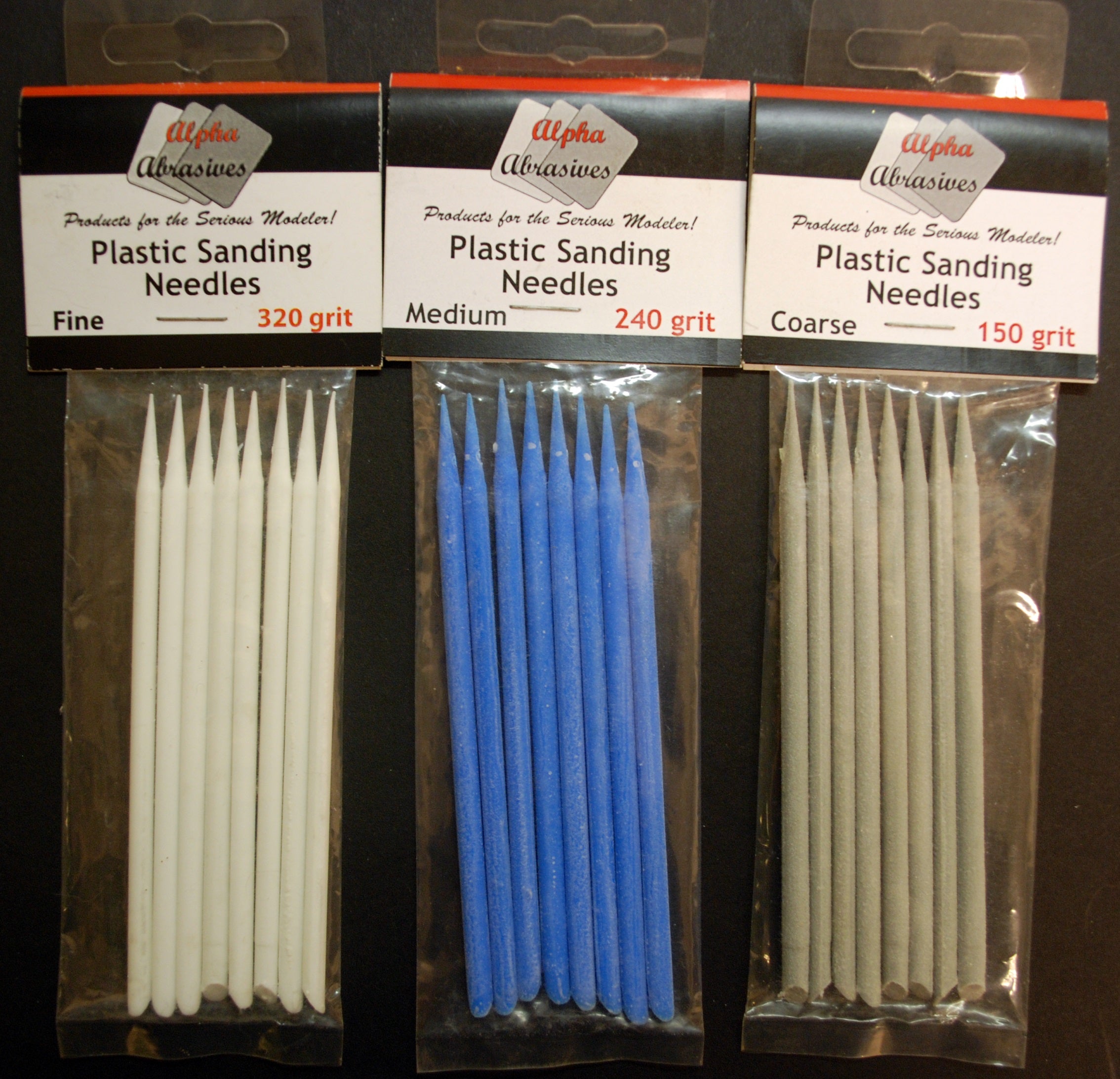 Sanding Needles, Nadelfeilen, versch. Körnung, Alpha Abrasives, Flexafile
