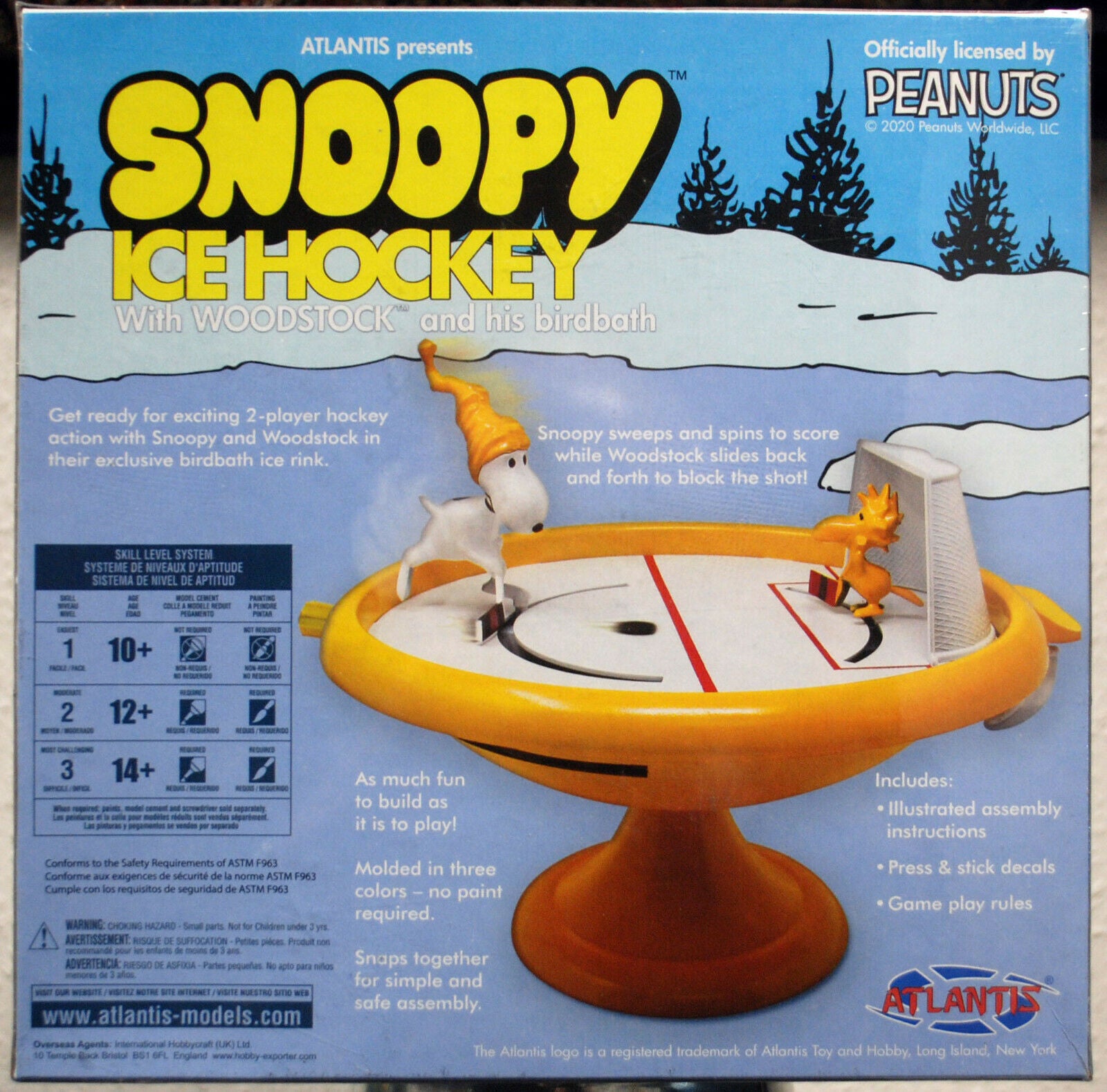 Peanuts Snoopy und Woodstock Eishockey Atlantis