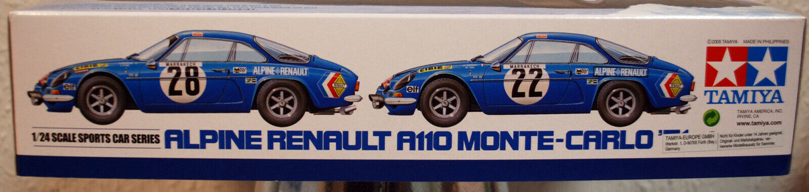 1971 Renault Alpine A 110 1600S Rallye Monte Carlo 1:24 Tamiya 24278