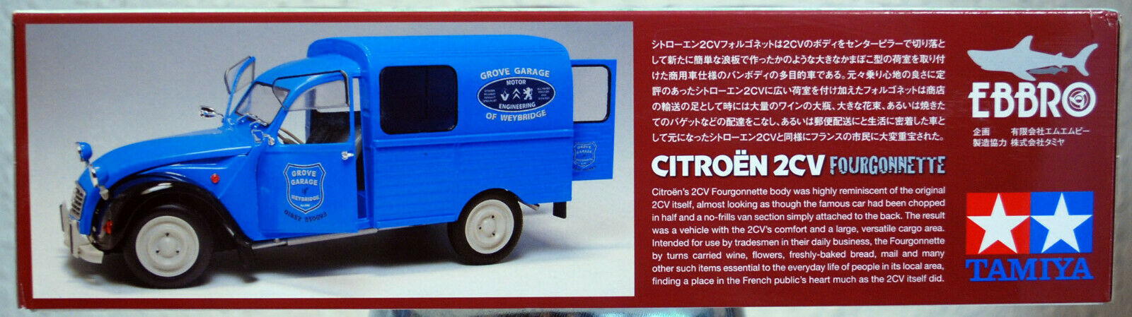 195x Citroen 2 CV Fourgonette 1:24 Tamiya Ebbro 93034