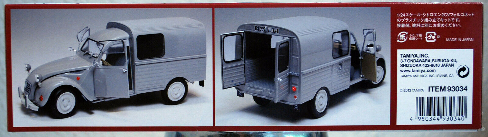 195x Citroen 2 CV Fourgonette 1:24 Tamiya Ebbro 93034