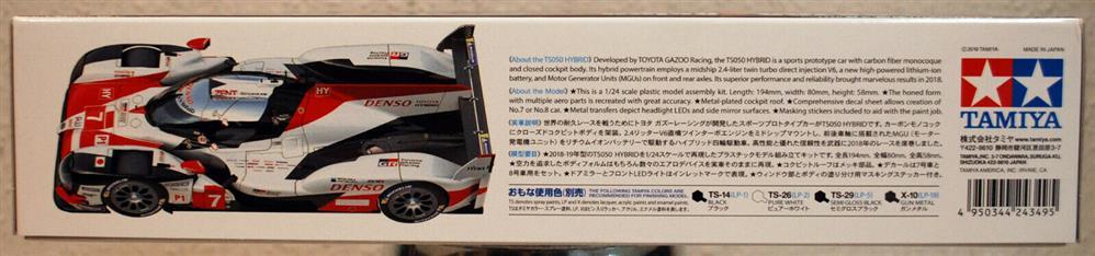 2018 Toyota TS050 Hybrid Gazoo Racing 1:24 Tamiya 24349