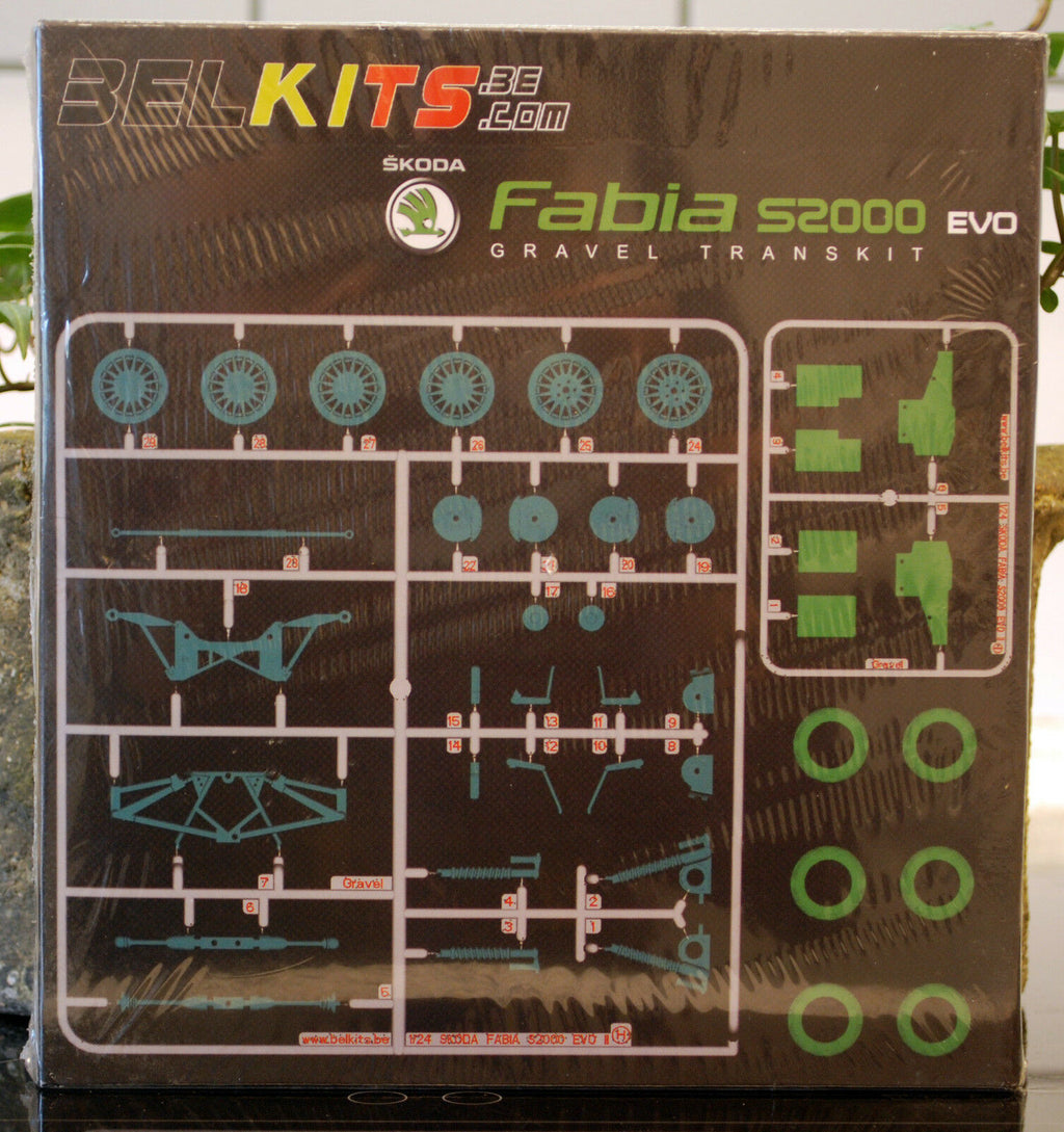 Belkits 004 + tk002 Set 2012 Skoda Fabia S200 Czech Rallye + Upgrade Set 1:24